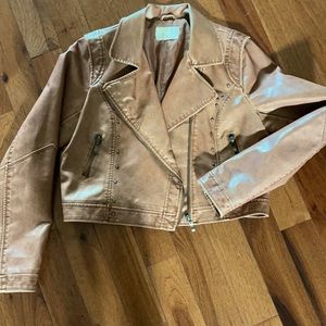 Shortie faux leather jackets